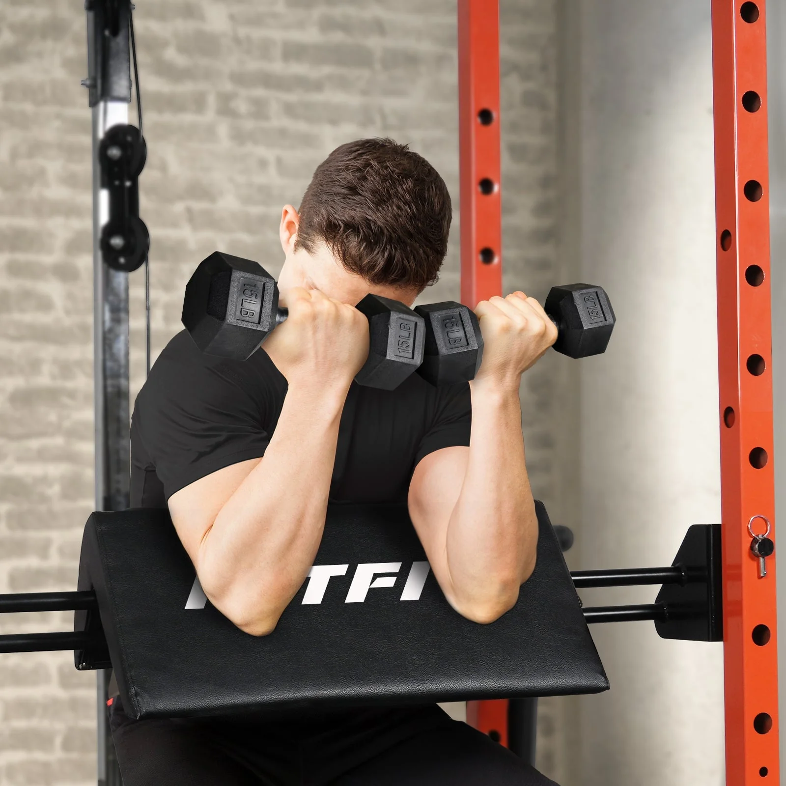 RitFit PAT01 2-In-1 Hip Thrust and Bicep Curl Attachment Only for PPC03/P3 - Image 9