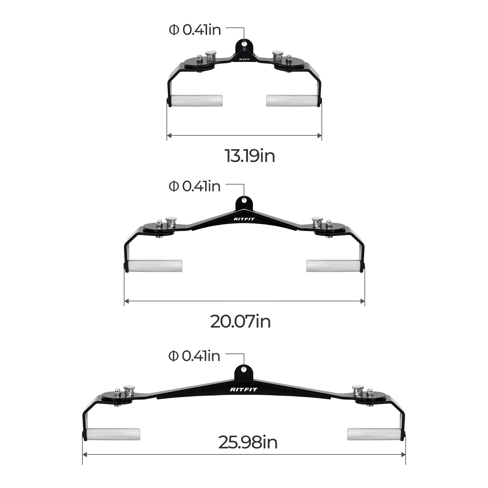 RitFit Adjustable Aluminum Alloy Gym Handle Set - Image 5