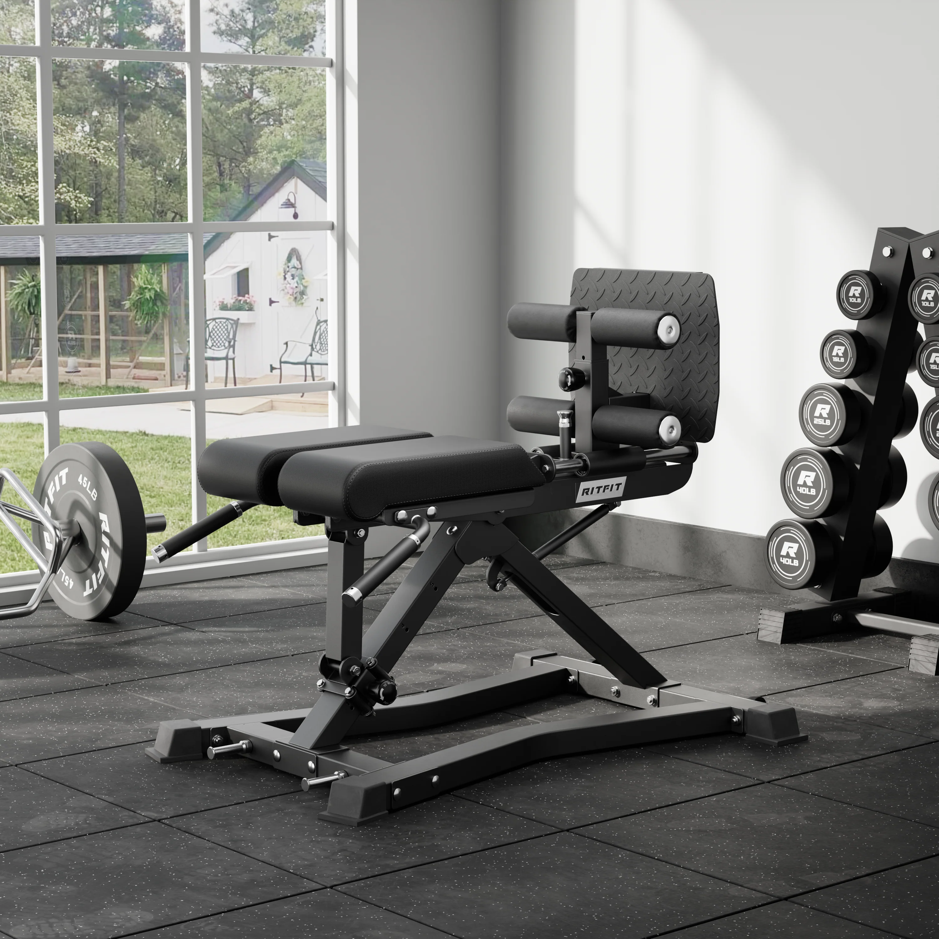 RitFit BE01 Adjustable Back Extension Machine for Home and Gym - Image 8