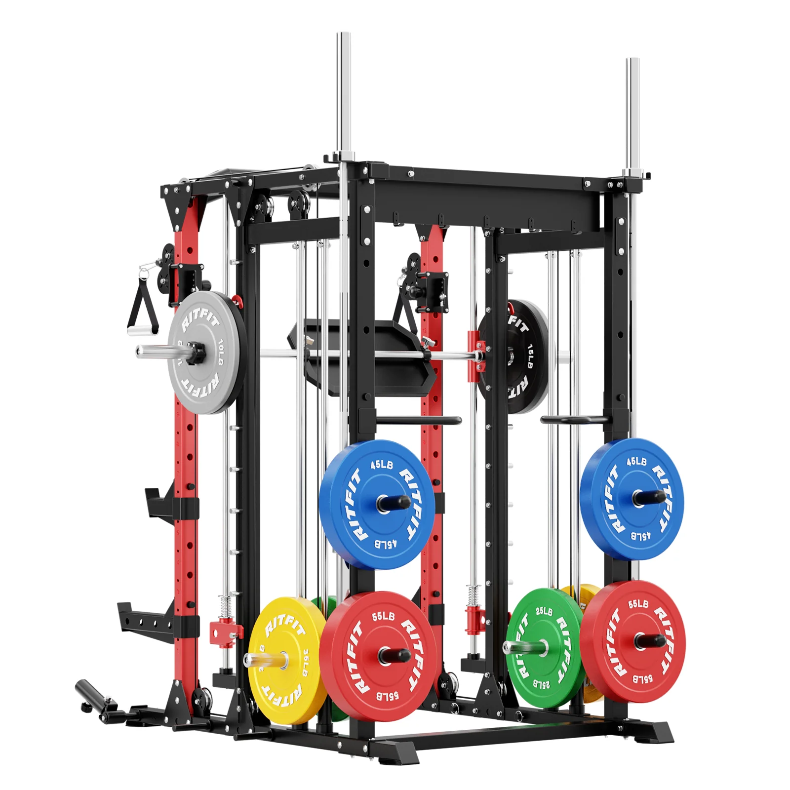RitFit BUFFALO Smith Machine Home Gym Package with Lat Pull Down and Cable Crossover - Image 6