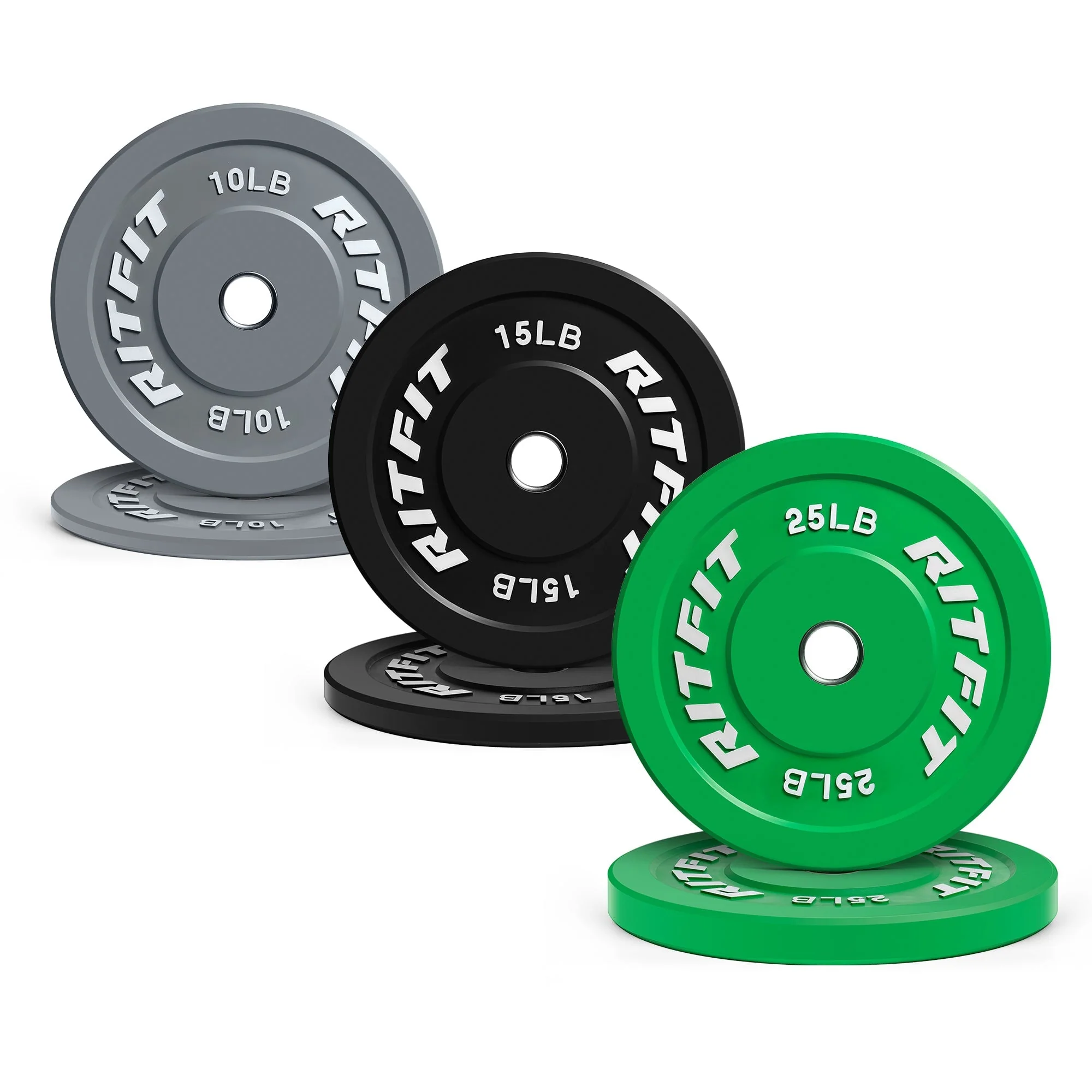 RitFit Color Bumper Plates Olympic 2-Inch Rubber - Image 12