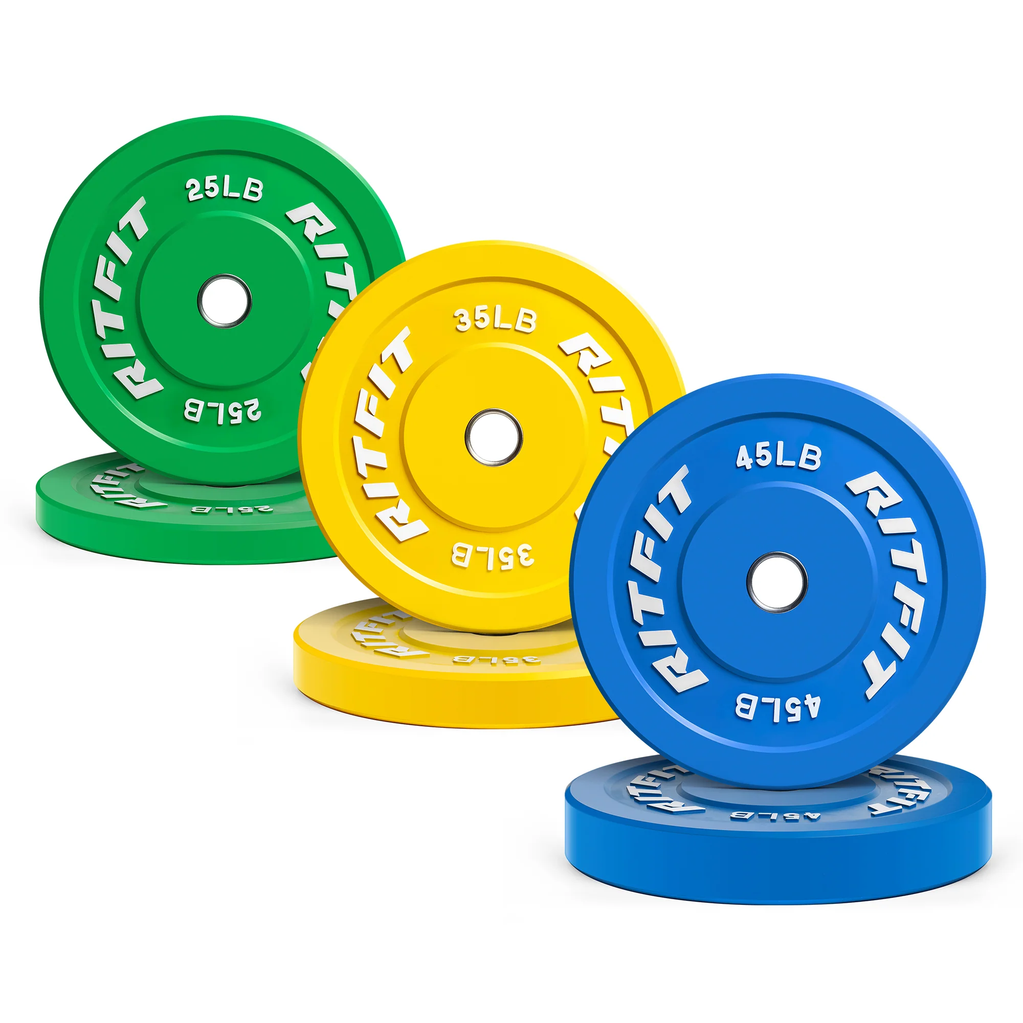 RitFit Color Bumper Plates Olympic 2-Inch Rubber - Image 14
