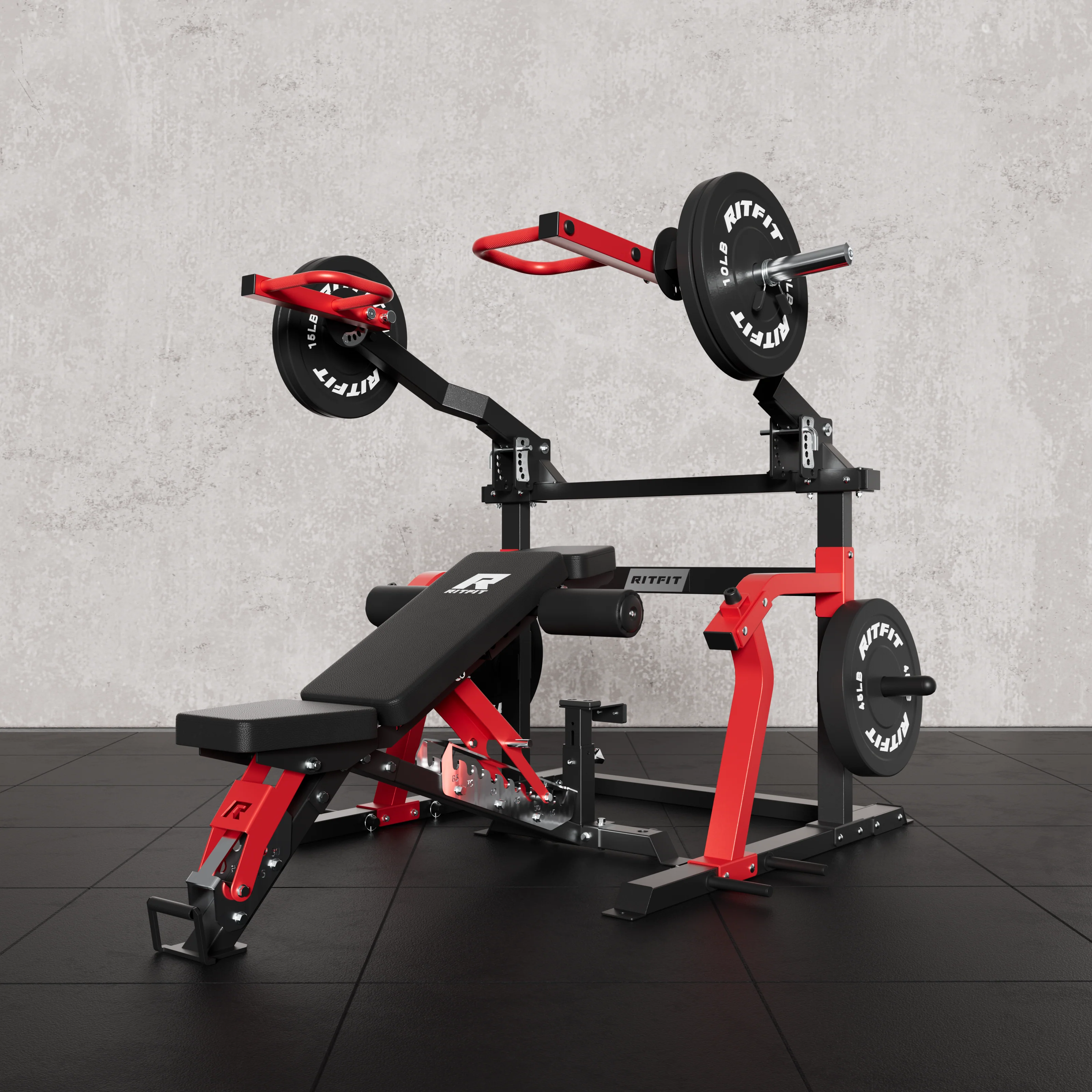 RitFit Gorilla 2-in-1 Chest and Shoulder Press Machine - Image 3