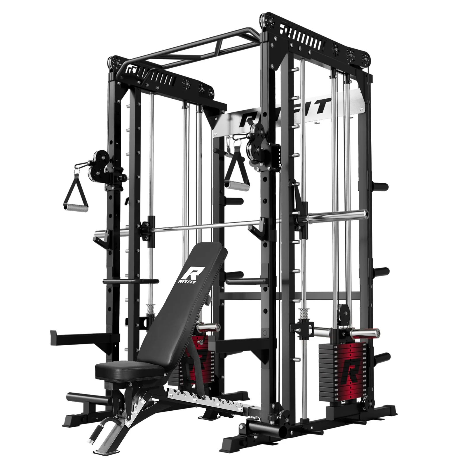 RitFit M1 PRO Smith Machine Weight Stack Home Gym Package - Image 17