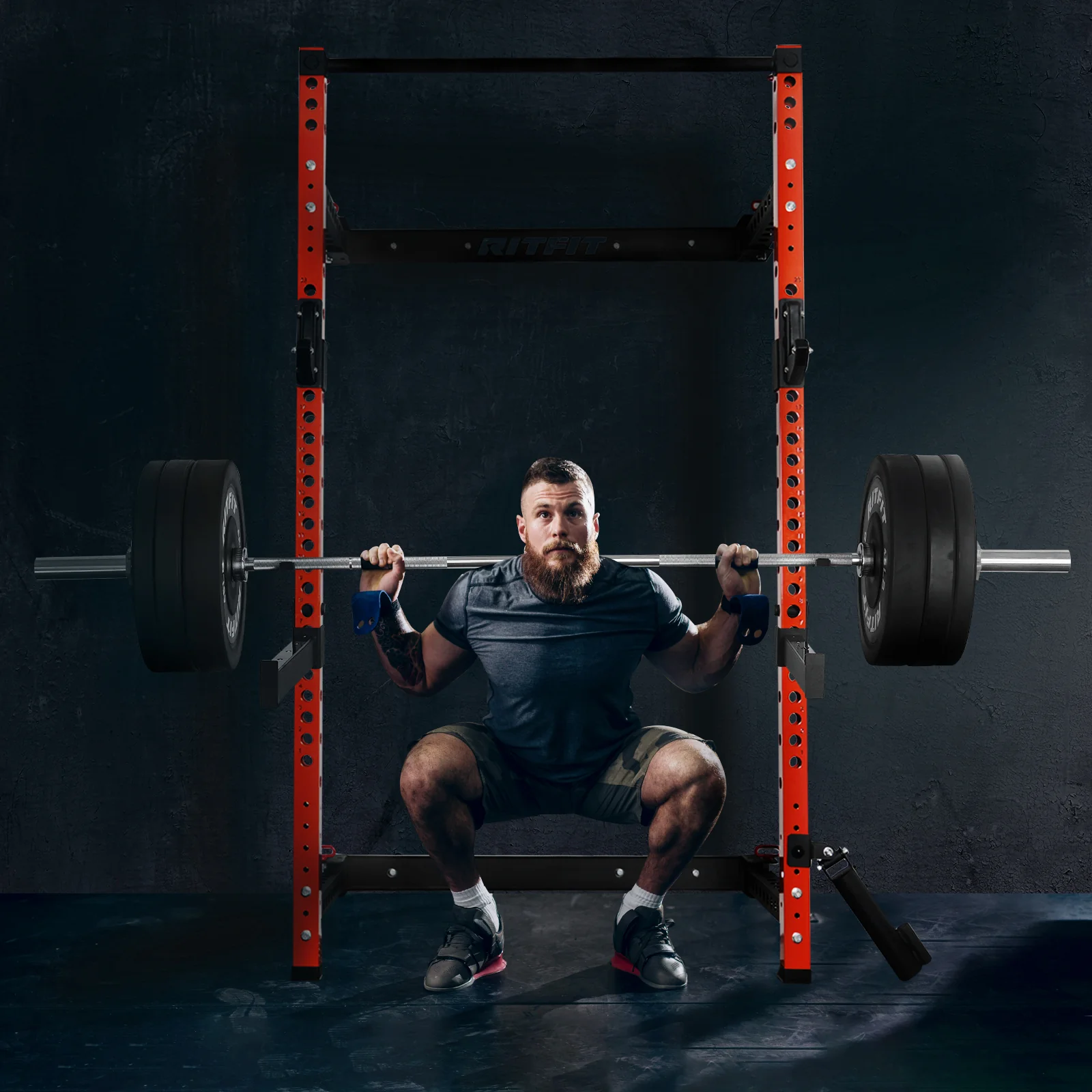 RitFit PWM02 Multi-Functional Folding Squat Rack - Image 8