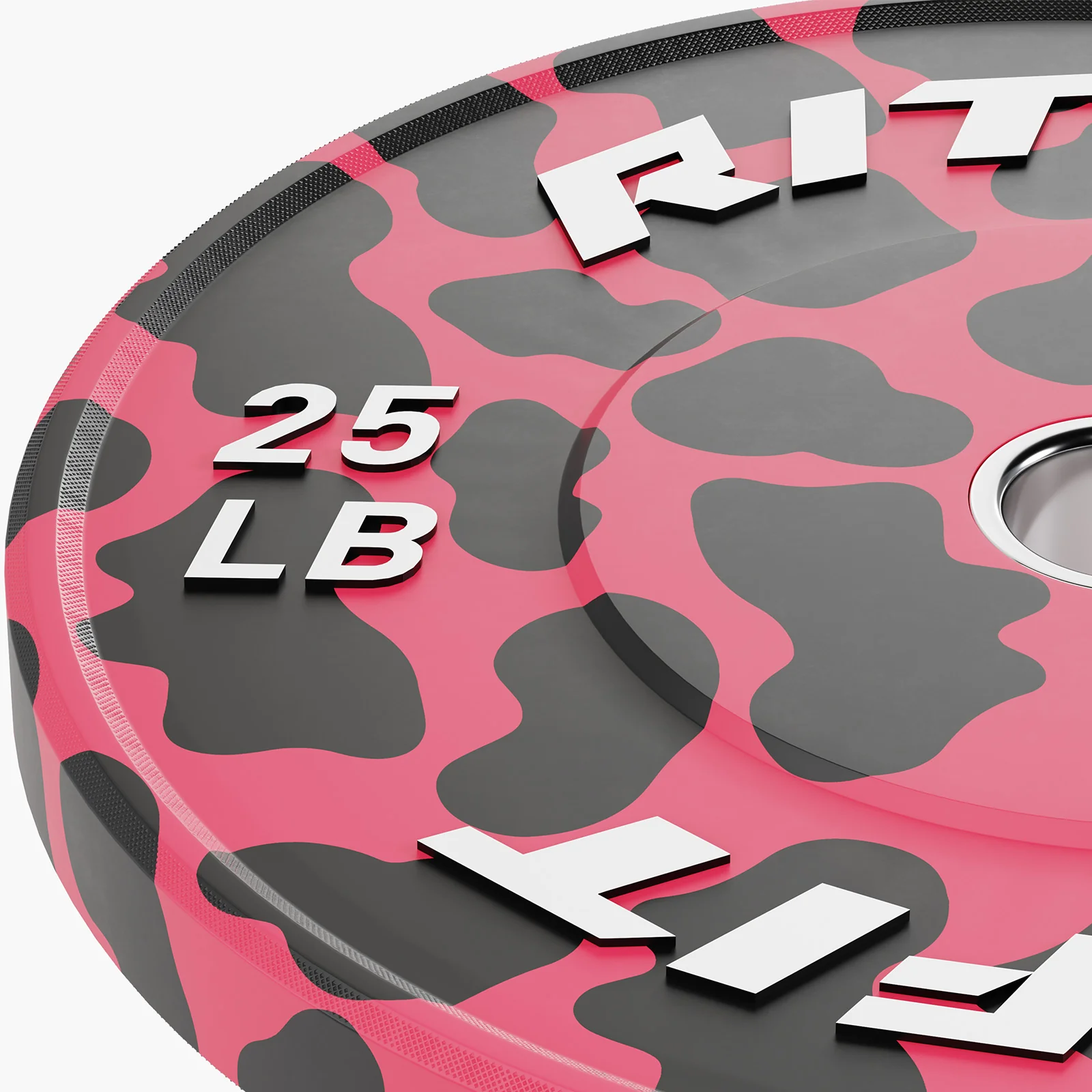 RitFit Pink leopard print bumper plates Olympic 2-Inch Rubber - Image 10