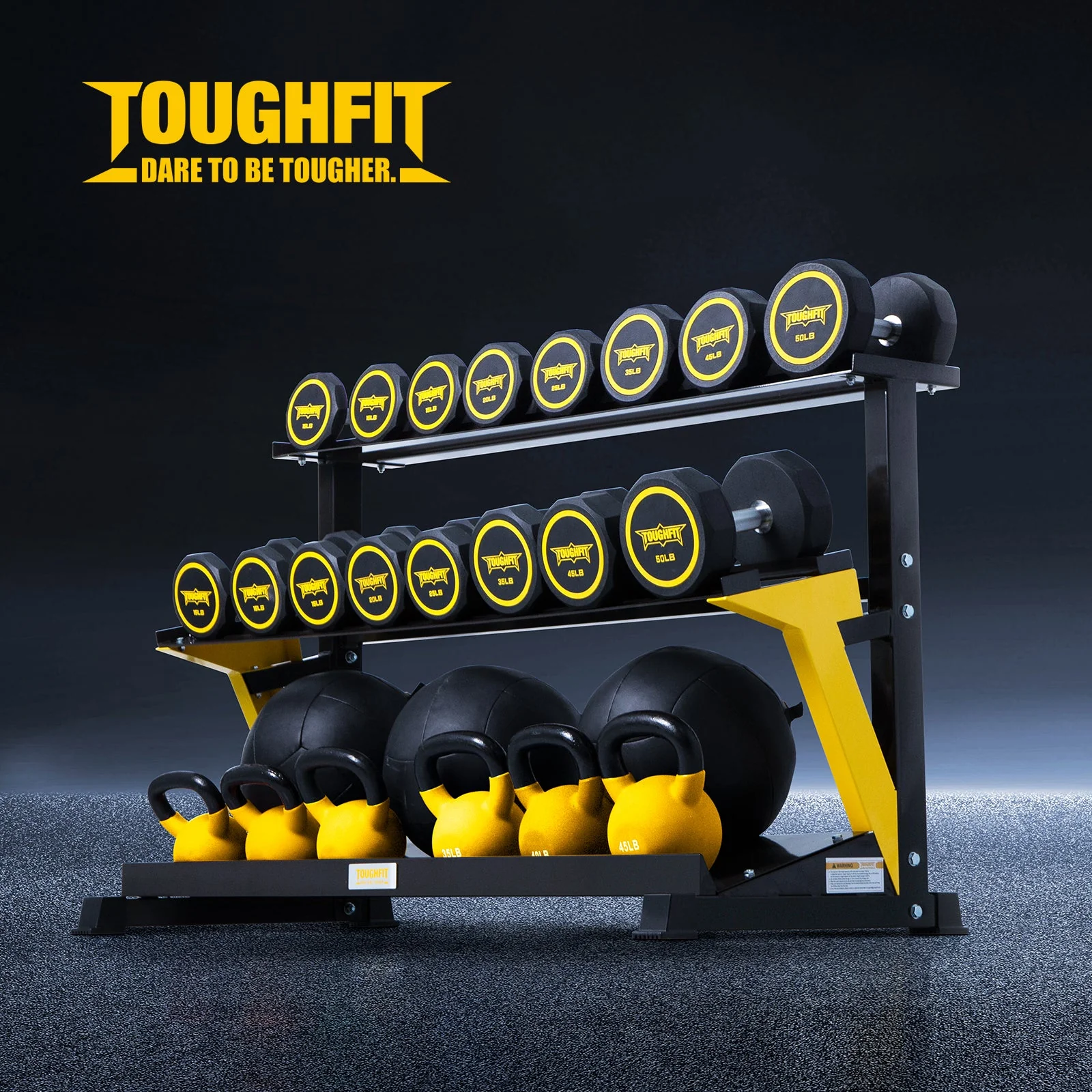 ToughFit 3-Tier Dumbbell Weight Rack TWR-1000 - Image 5