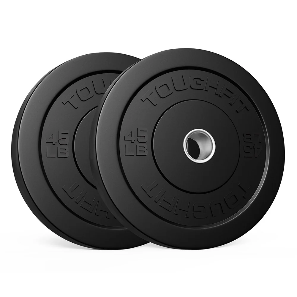 ToughFit Black Olympic Weight Plates Bumper Plates Set - Image 13