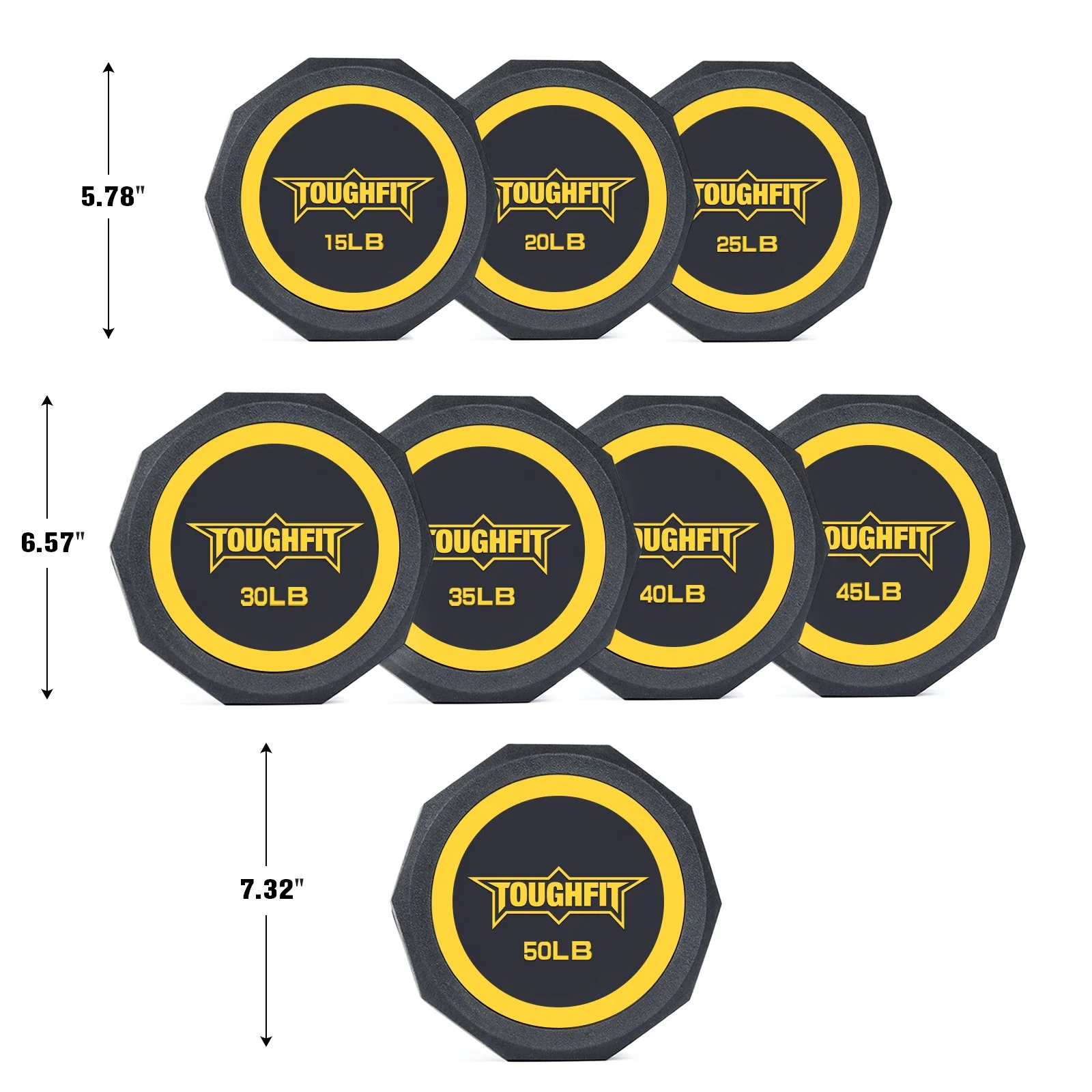 ToughFit Decagon PEV Dumbbells - Image 6